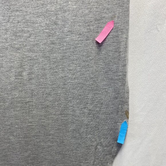 Reborn J V-Neck Short Sleeve Maxi Slit Dress Women Large Gray Side Pockets Used - Picture 4 of 16